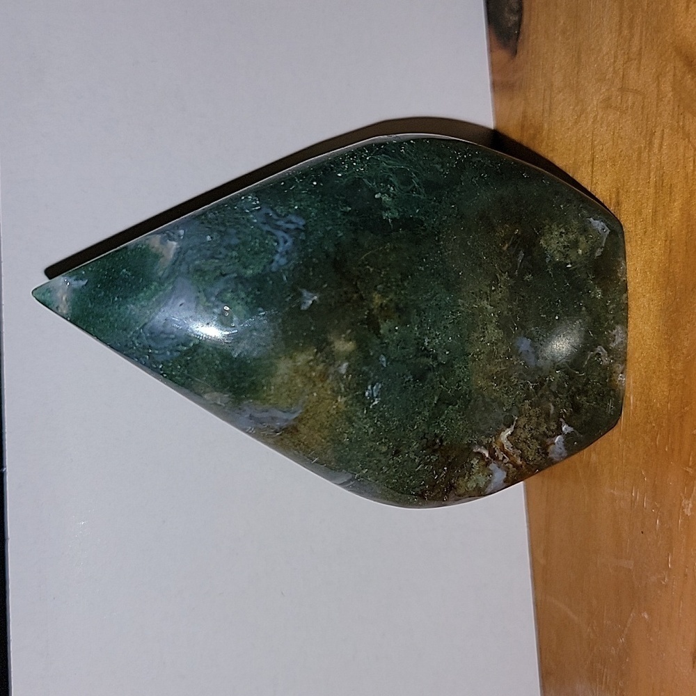 Moss Agate Freeform Flame